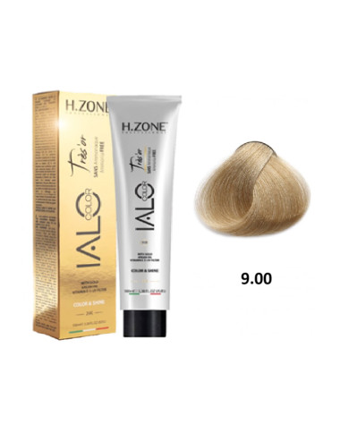 IALO H-ZONE Trés'or Coloration Permanante 9.00 Blond Très Clair Intense Sans Ammoniaque 100ml