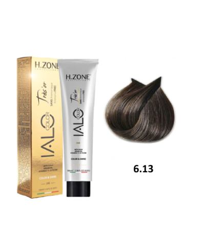 IALO H-ZONE Trés'or Coloration Permanante 6.13 Blond Foncé Beige Sans Ammoniaque 100ml