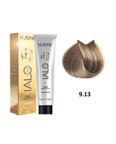 IALO H-ZONE Trés'or Coloration Permanante 9.13 Blond Très Clair Beige Sans Ammoniaque 100ml