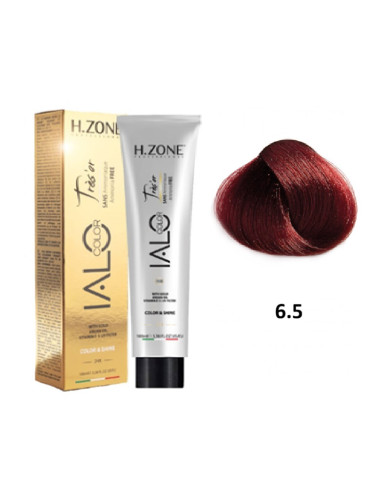 IALO H-ZONE Trés'or Coloration Permanante 6.5 Blond Foncé Acajou Sans Ammoniaque 100ml