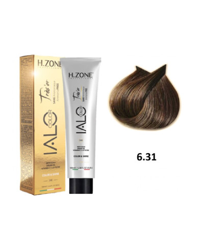 IALO H-ZONE Trés'or Coloration Permanante 6.31 Blond Foncé Sable Sans Ammoniaque 100ml