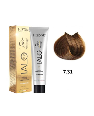 IALO H-ZONE Trés'or Coloration Permanante 7.31 Blond Sable Sans Ammoniaque 100ml