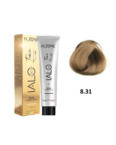 IALO H-ZONE Trés'or Coloration Permanante 8.31 Blond Clair Sable Sans Ammoniaque 100ml