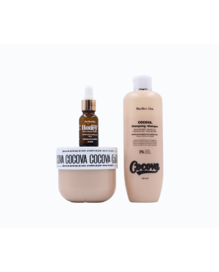 Brazilian Glow Cocova + Sérum Honey – Hydratation & Brillance pour Cheveux Secs Brazilian Glow Cocova + Sérum Honey – Hydratation & Brillance pour Cheveux Secs