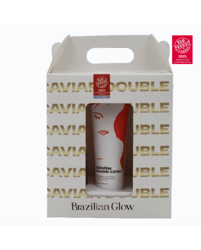 Brazilian Glow Lissage Kératine Double Caviar – Soin Lissant Sans Formol Cheveux Crépus, Bouclés et Épais Brazilian Glow Lissage Kératine Double Caviar – Soin Lissant Sans Formol Cheveux Crépus, Bouclés et Épais