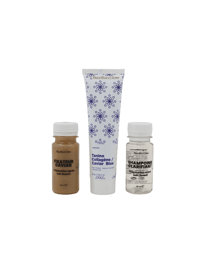 Brazilian Glow Lissage Tanino Collagène Double Caviar Bleu – Soin Lissant Sans Formol Cheveux Méchés et Abîmés Brazilian Glow Lissage Tanino Collagène Double Caviar Bleu – Soin Lissant Sans Formol Cheveux Méchés et Abîmés