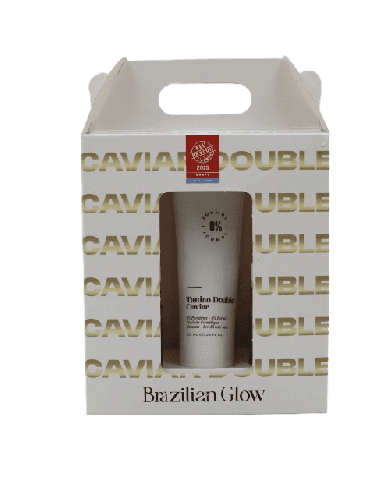 Brazilian Glow Lissage Tanino Double Caviar – Soin Lissant Sans Formol Cheveux Naturels & Afro