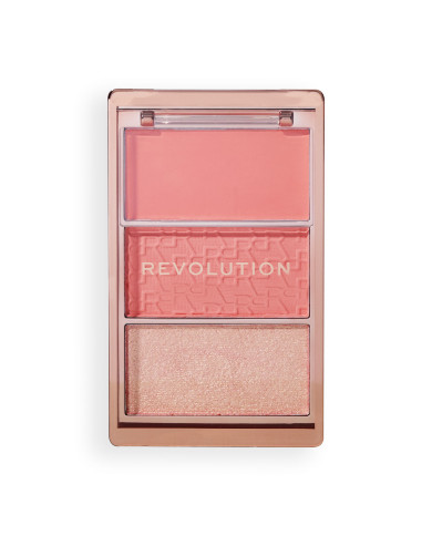Revolution Blush Icon Palette Authentic Peach – 3 Blushs Haute Tenue