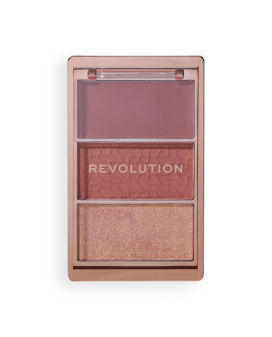Revolution Blush Icon Palette Aura Points Rose – 3 Blushs Longue Tenue