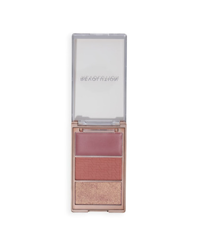 Revolution Blush Icon Palette Aura Points Rose – 3 Blushs Longue Tenue