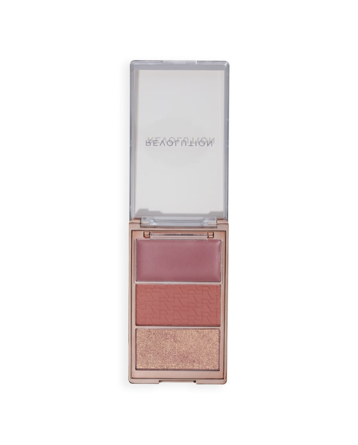Revolution Blush Icon Palette Aura Points Rose – 3 Blushs Longue Tenue