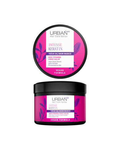 Masque Réparateur Kératine Urban Care – Cheveux Abîmés, Secs et Ternes