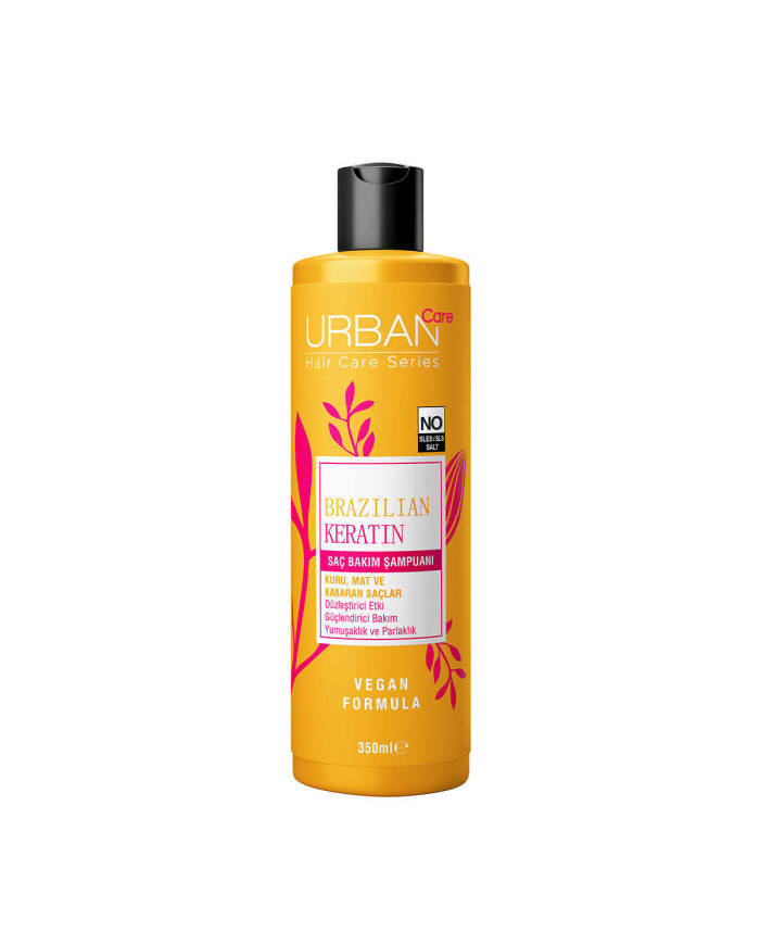 Shampoing Brazilian Kératine 350ml – Anti-Frisottis & Lissant | Urban Care