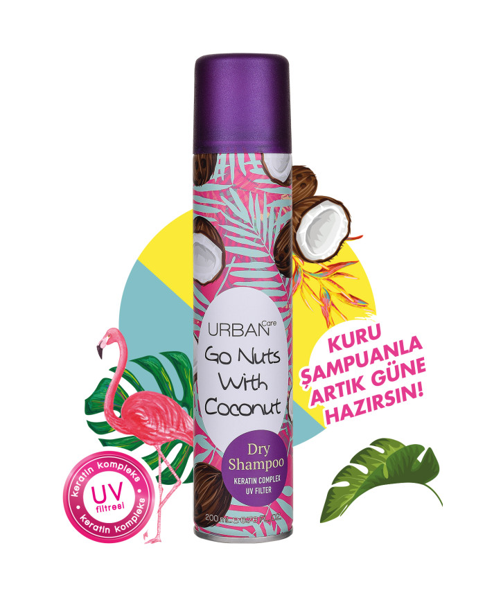 Urban Care Shampoing Sec Noix de Coco 200ml – Volume & Fraîcheur