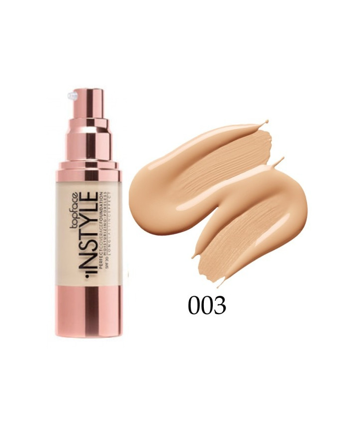 TOPFACE Instyle Perfect Coverage 003 – Fond de Teint Longue Tenue