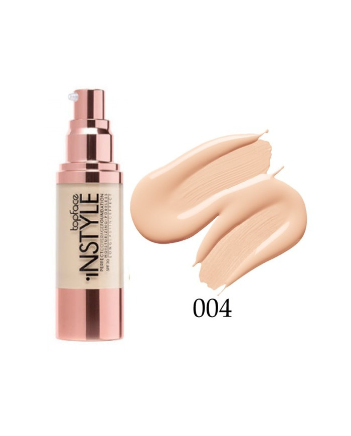 TOPFACE Instyle Perfect Coverage 004 – Fond de Teint Longue Tenue