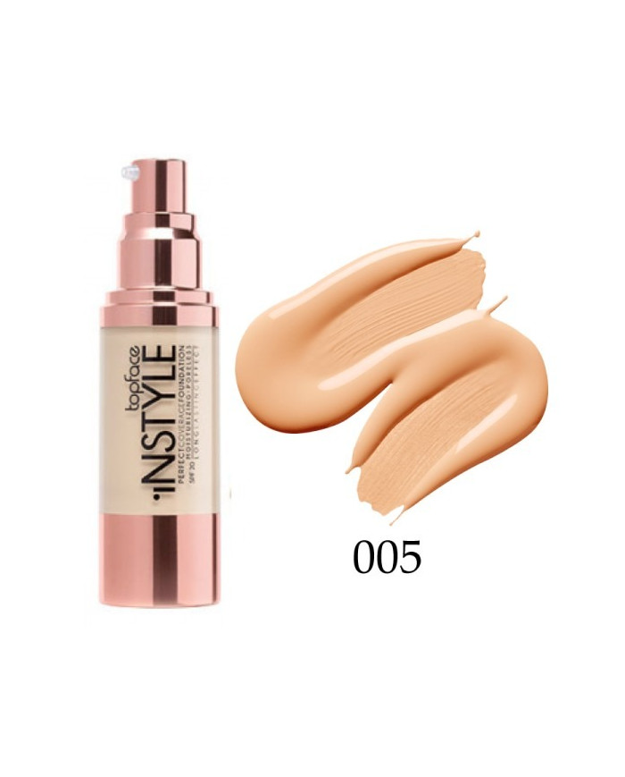 TOPFACE Instyle Perfect Coverage 005 – Fond de Teint Longue Tenue