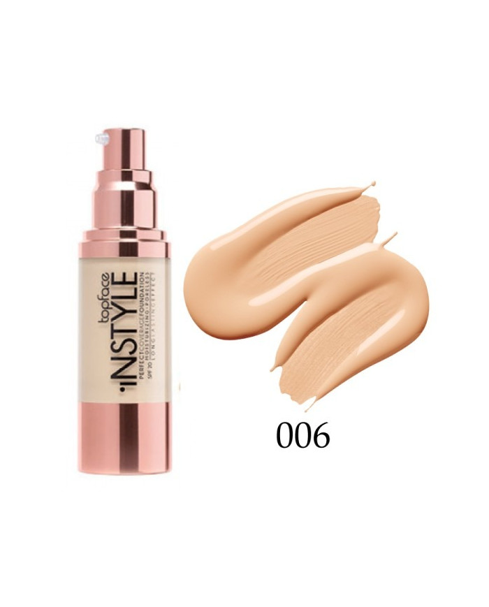 TOPFACE Instyle Perfect Coverage 006 – Fond de Teint Longue Tenue
