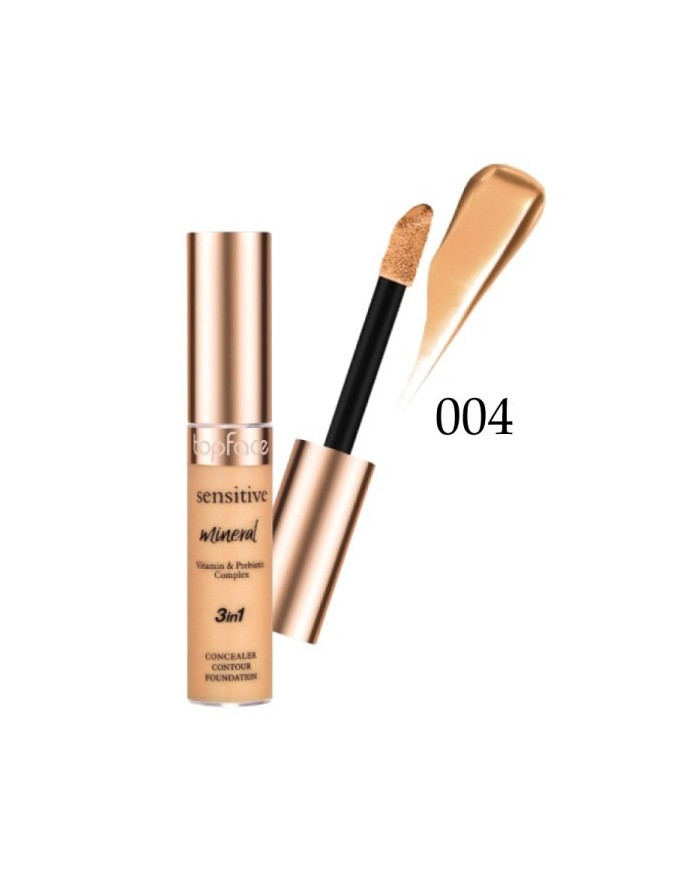 TOPFACE Sensitive Mineral 3in1 004 – Correcteur & Fond de Teint