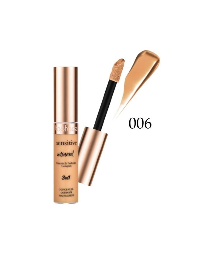 TOPFACE Sensitive Mineral 3in1 006 – Correcteur & Fond de Teint