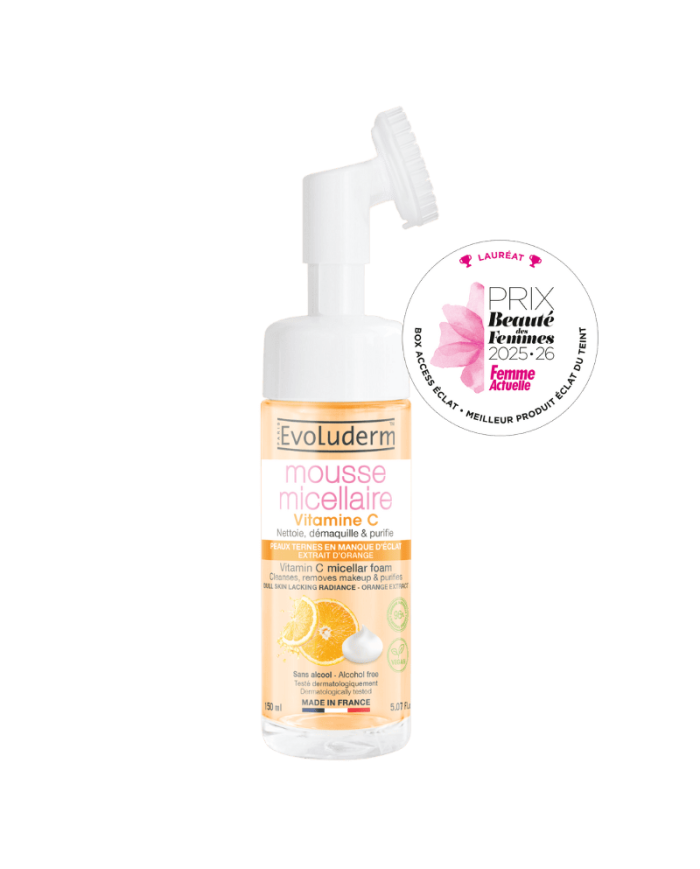 Mousse Micellaire Vitamine C 150ml – Nettoyage Doux et Éclat Visage