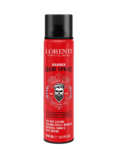 Lorenti Xtra Strong Red 400ml – Laque Coiffante Pro