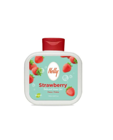 Nelly Gel Bain et Douche Strawberry 750ml