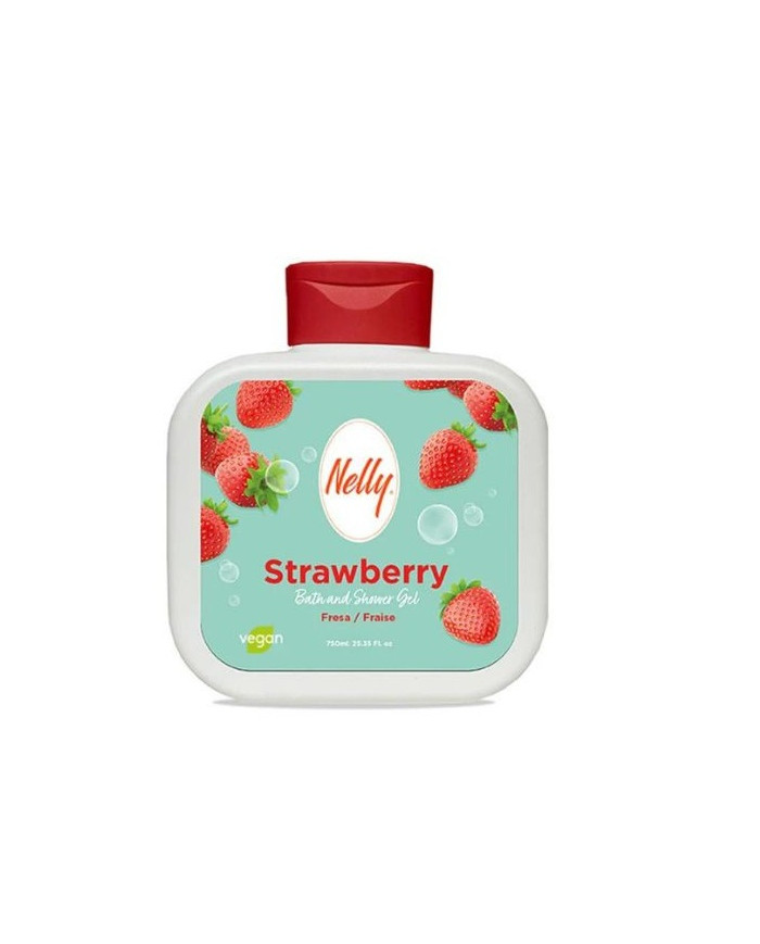 Nelly Gel Bain et Douche Strawberry 750ml
