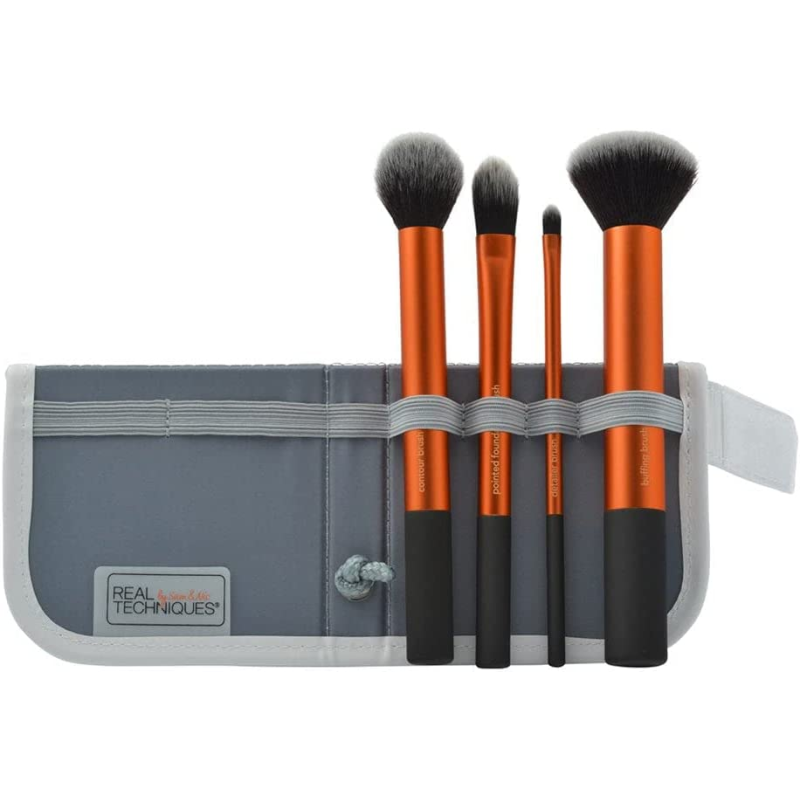 real techniques base set pinceaux maquillage fond de teint blush contouring bronzer