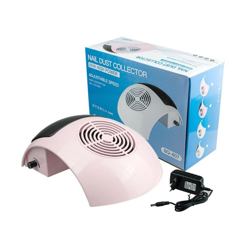 Aspirateur de Poussière Ongles avec Sac filtre 80 watt Professionnel Manicure