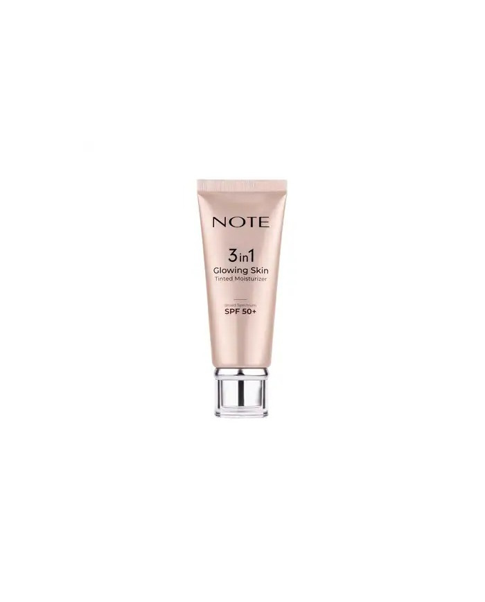 Note 3 in 1 Glowing Skin Tinted Moisturizer SPF 50 – Hydratant Teinté & Éclat Naturel | Tunisie