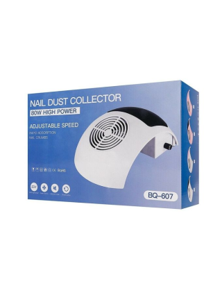 Aspirateur de Poussière Ongles avec Sac filtre 80 watt Professionnel Manicure