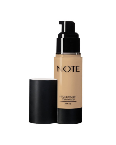 NOTE Detox and Protect Foundation Pump 03 – Fond de Teint Medium Beige Hydratant & Protecteur | Tunisie
