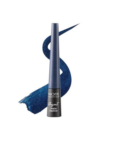 NOTE Elegant Matte Dipliner 03 – Eyeliner Liquide Navy Blue Mat Intense | Tunisie