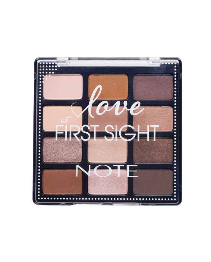 NOTE Love at First Sight Eye Shadow Palette 201 – Palette 12 teintes, finition mate & métallisée