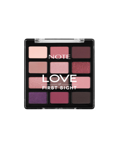 NOTE Love at First Sight Eye Shadow Palette 208 – Palette 12 teintes, finition mate & métallisée