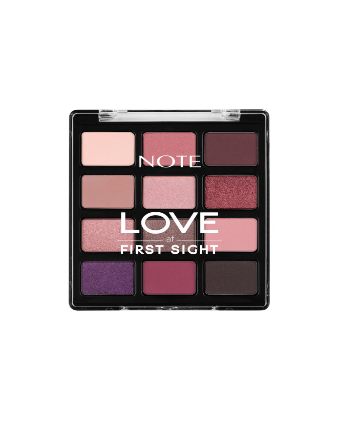 NOTE Love at First Sight Eye Shadow Palette 208 – Palette 12 teintes, finition mate & métallisée