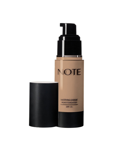 NOTE Mattifying Extreme Wear Foundation 07 – Caramel Beige | Fond de teint mat longue tenue