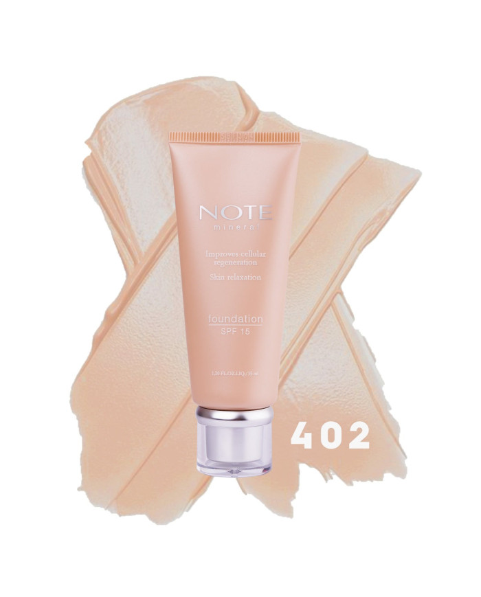 NOTE Mineral Foundation 402 – Fond de teint minéral beige moyen
