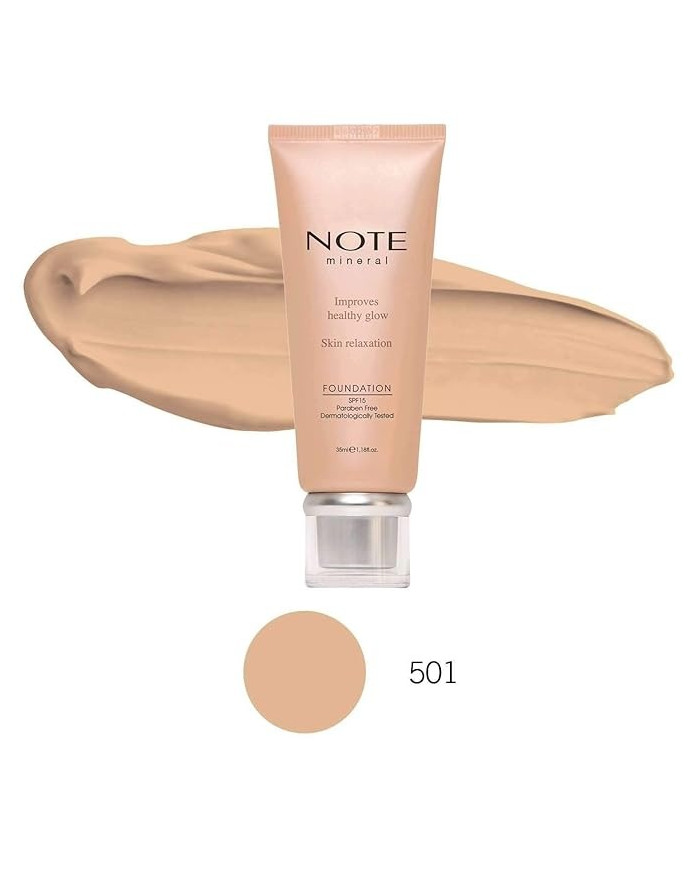 NOTE Mineral Foundation 501 – Tan / Warm Honey | Fond de teint minéral SPF 15