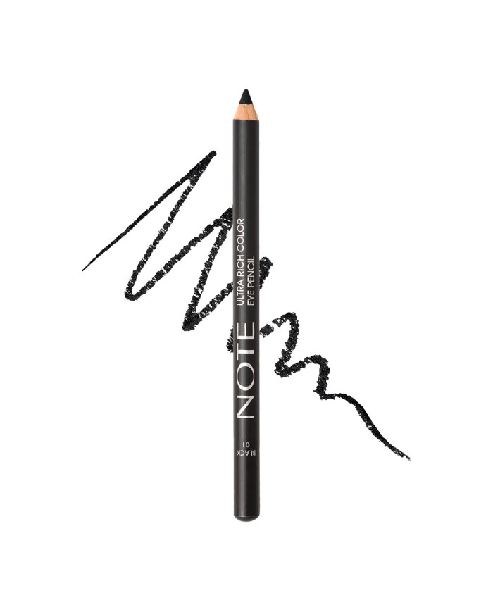 NOTE Ultra Rich Color Eye Pencil 01 Black – Crayon Yeux Noir Intense Longue Tenue