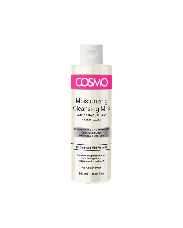 COSMO Moisturizing Cleansing Milk 250 ml – Lait Démaquillant Hydratant