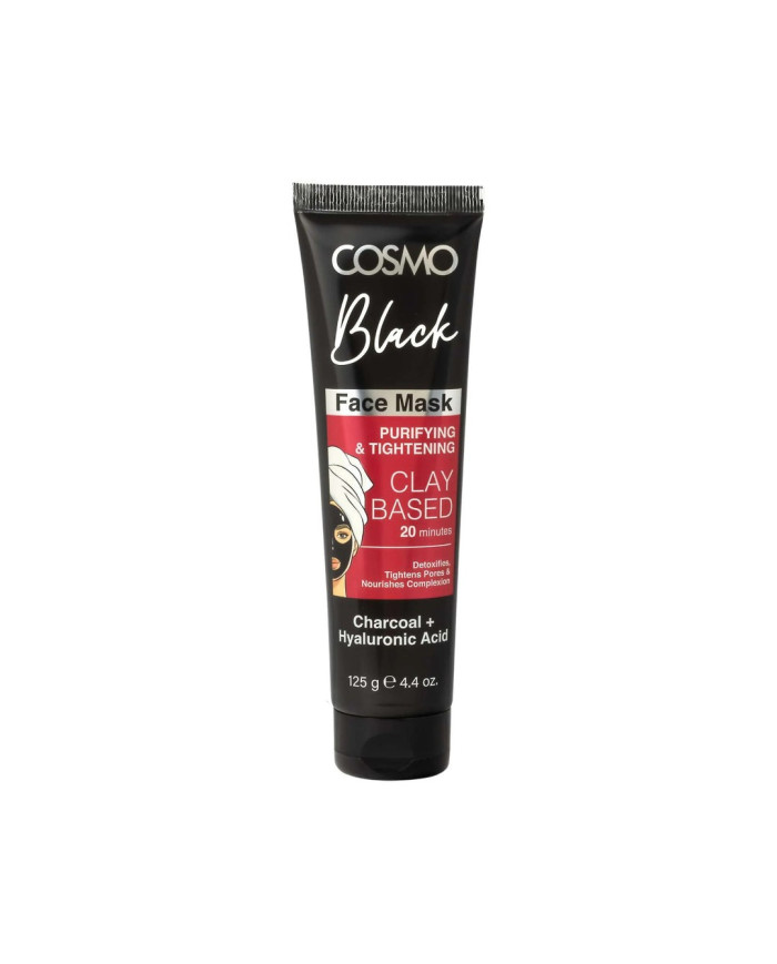 COSMO Black Clay‑Based Face Mask 125 ML – Masque Argile Noire Tunisie
