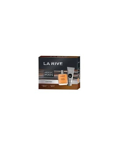 La Rive Coffret Heroic Man – Eau de Toilette 100ml + Gel Douche 100ml | Parfum Homme Tunisie