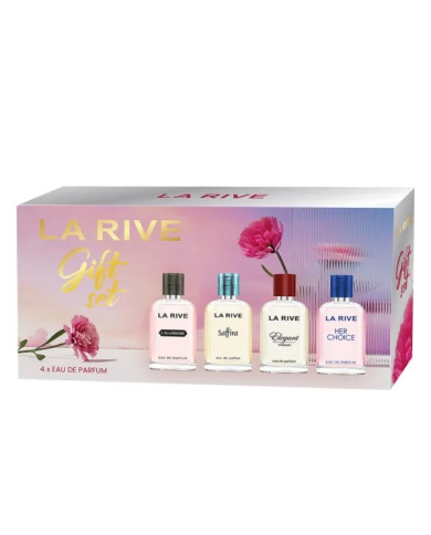 La Rive Gift Set 4×30 ml – Coffret Mini Eau de Parfum Femme Tunisie