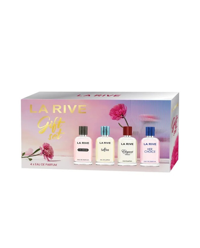 La Rive Gift Set 4×30 ml – Coffret Mini Eau de Parfum Femme Tunisie