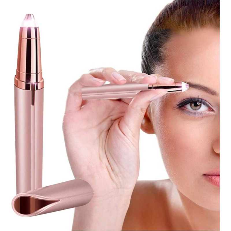 Épilateur Sourcils - Peau Sensible Douce - Rechargeable - LED