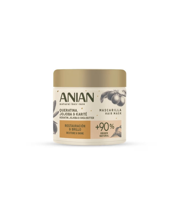 ANIAN Masque Kératine Jojoba Karité 350ml - Cheveux Secs