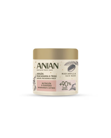 ANIAN Masque Argan Macadamia 350ml - Cheveux Secs Et Abimés