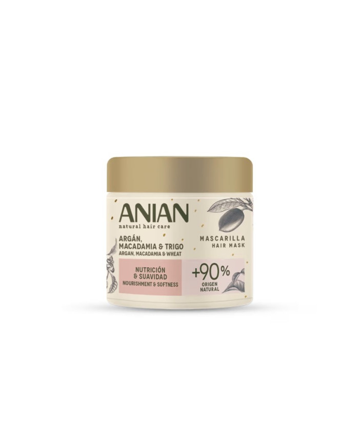 ANIAN Masque Argan Macadamia 350ml - Cheveux Secs Et Abimés
